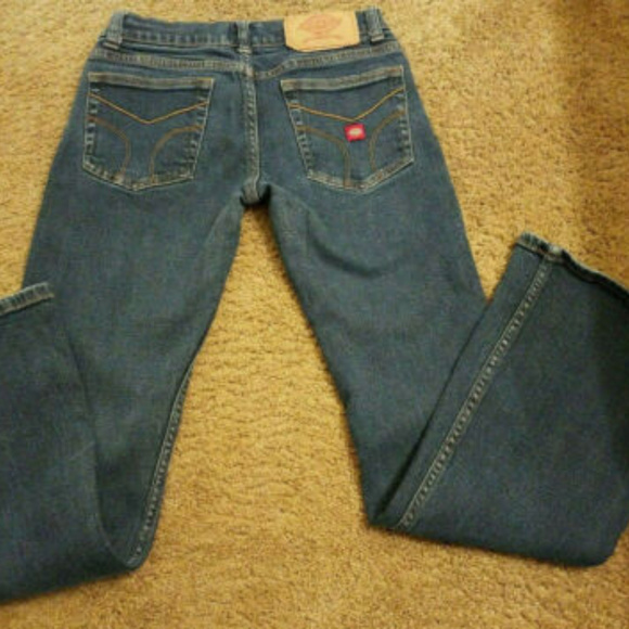 DICKIES Women's Flare Low Rise Stretch Jeans Sz 5 - Picture 2 of 7